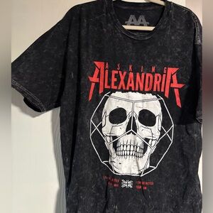 Asking Alexandria Distressed Graphic T-Shirt